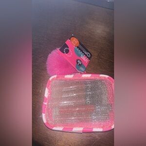 Sephora 5 Cream Lip Stains Holiday Gift Set w/ Pink Zipper Bag